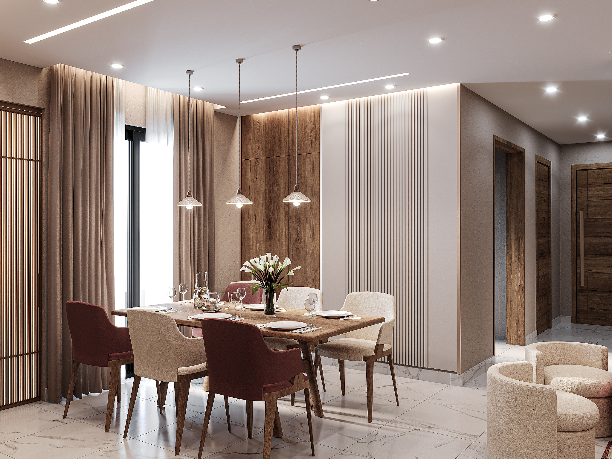 Dining area interior design