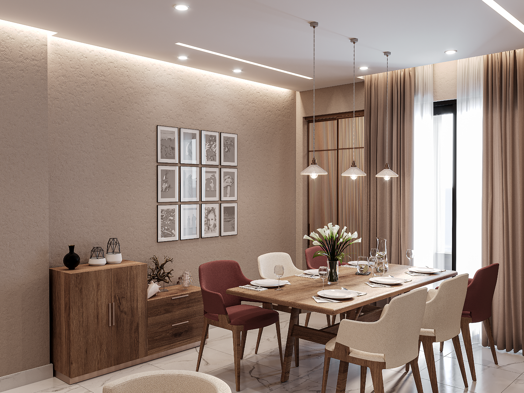 Dining area interior design